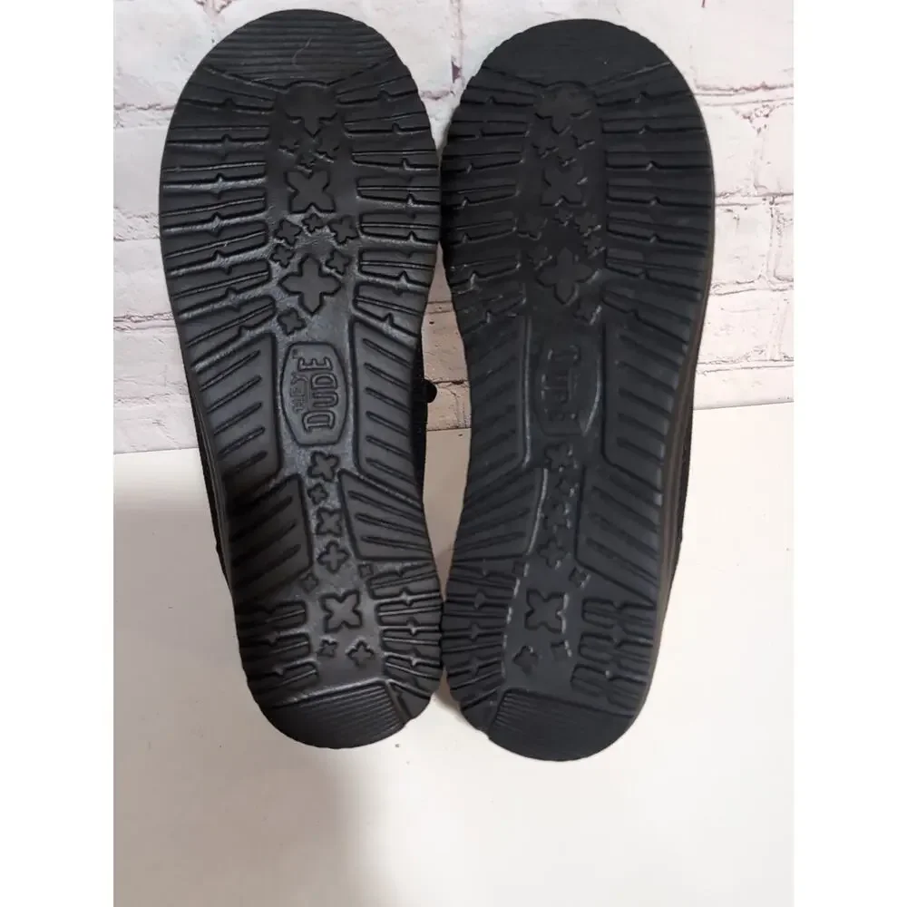 Hey Dude Wendy Funk Mono Shoes Womens Size 11 Black Canvas Moccasins 40065-001 - Picture 5 of 10
